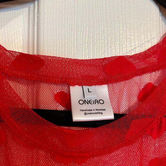 Read heart mesh shirt dress - Picture 2 of 3